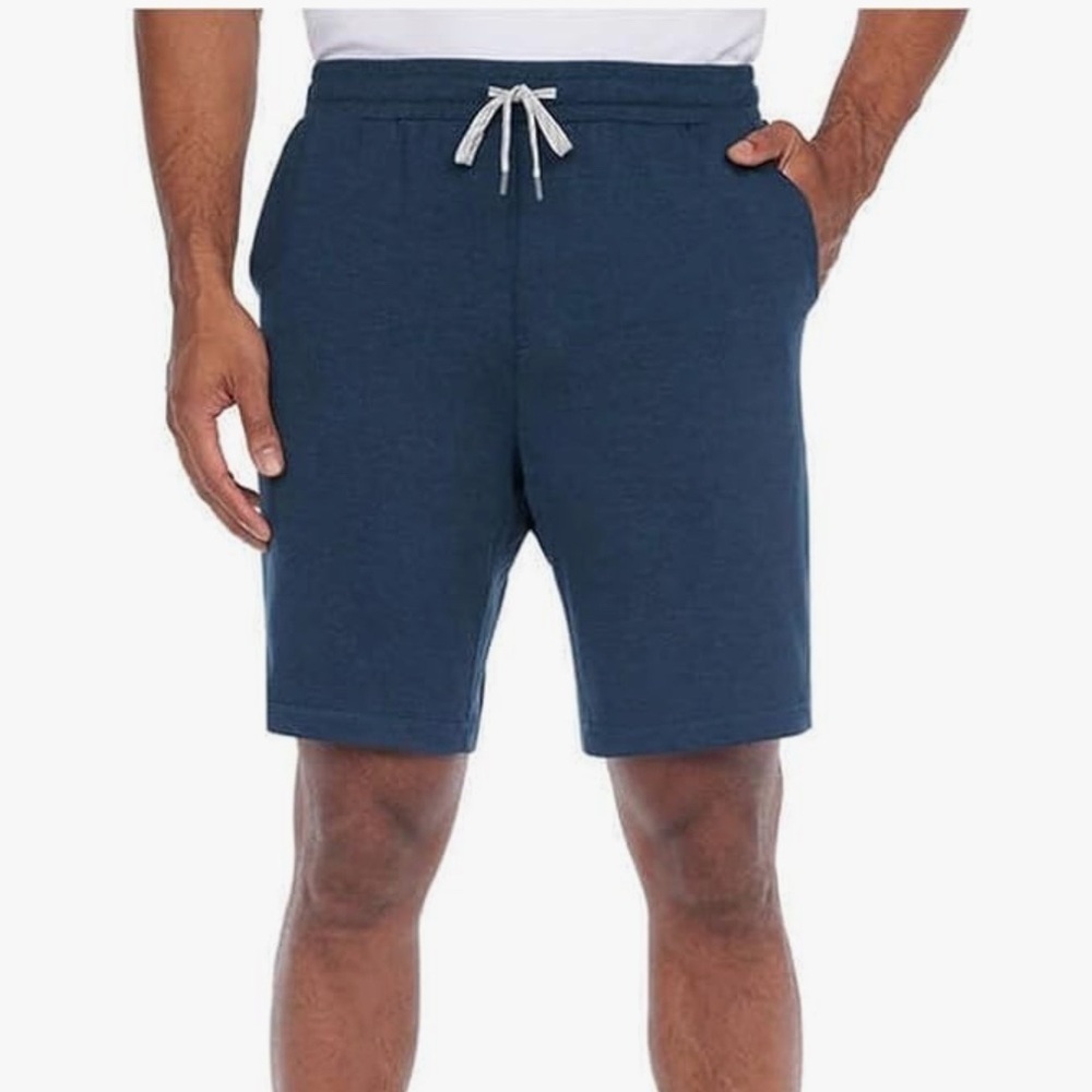 Men's XXL Navy Blue 
Breathable
8.5 inch 
Quilted Cotton Shorts